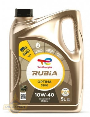 Total Моторна олива TOTAL RUBIA OPTIMA 3100 10W-40 - Заображення 3