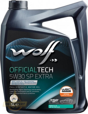 Wolf Моторна олива WOLF OFFICIALTECH 5W-30 C3 SP EXTRA - Заображення 3