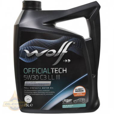 Wolf Моторное масло WOLF OFFICIALTECH 5W-30 C3 LL III - Картинка 2