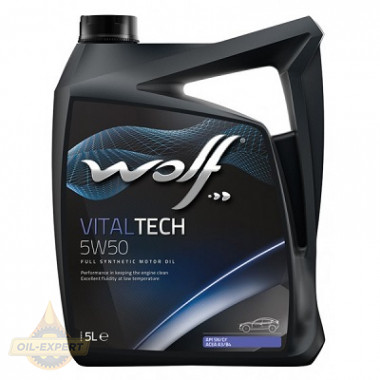 Wolf Моторна олива WOLF VITALTECH 5W-50 - Заображення 1