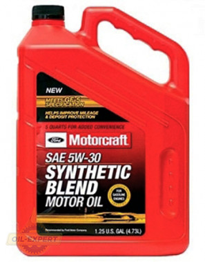 Ford Моторное масло FORD Motorcraft Synthetic Blend 5W-30 (XO5W30QSP, XO5W305QSP) - Картинка 2