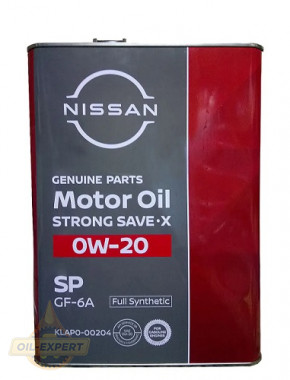 Nissan Моторное масло NISSAN EXTRA SAVE X 0W-20 (KLAP000204) - Картинка 1