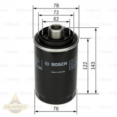 Bosch Фильтр масляный BOSCH F 026 407 080 - Картинка 2