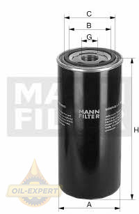 Mann-filter Фильтр гидравлический MANN-FILTER W 1265 - Картинка 1