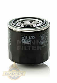 Mann-filter Фільтр масляний MANN-FILTER W 811/80 - Заображення 1