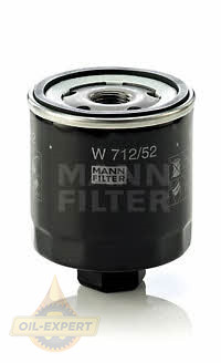 Mann-filter Фільтр масляний MANN-FILTER W 712/52 - Картинка 1