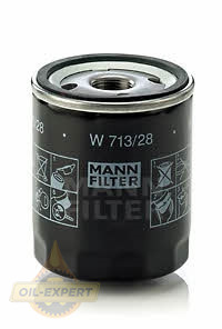 Mann-filter Фільтр масляний MANN-FILTER W 713/28 - Картинка 1