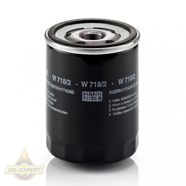 Mann-filter Фільтр масляний MANN-FILTER W 718/2 - Картинка 1