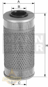 Mann-filter Фільтр масляний MANN-FILTER H 43/2 - Заображення 2