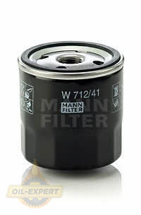 Mann-filter Фільтр масляний MANN-FILTER W 712/41 - Заображення 1