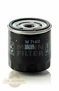 Mann-filter Фильтр масляный MANN-FILTER W 714/2 - Картинка 1