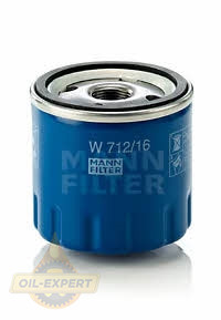Mann-filter Фильтр масляный MANN-FILTER W 712/16 - Картинка 1