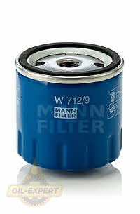 Mann-filter Фільтр масляний MANN-FILTER W 712/9 - Заображення 1