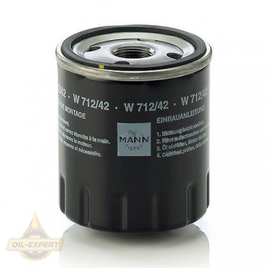 Mann-filter Фільтр масляний MANN-FILTER W 712/42 - Картинка 1