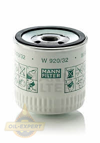 Mann-filter Фільтр масляний MANN-FILTER W 920/32 - Заображення 1