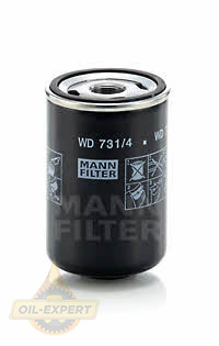 Mann-filter Фільтр масляний MANN-FILTER WD 731/4 - Картинка 1