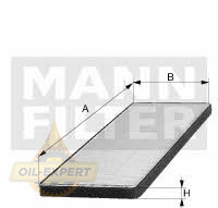 Mann-filter Фильтр салона антибактериальный MANN-FILTER FP 1828 - Картинка 1