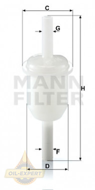 Mann-filter Фильтр топливный MANN-FILTER WK 31/4 (10) - Картинка 1