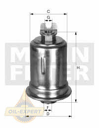 Mann-filter Фильтр топливный MANN-FILTER WK 614/34 - Картинка 1