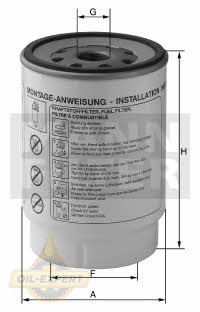 Mann-filter Фильтр топливный MANN-FILTER WK 924/1 X - Картинка 1