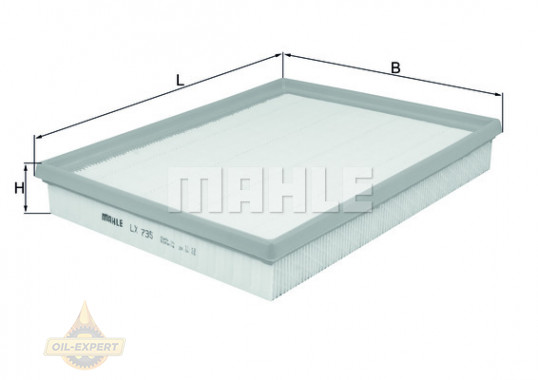 Mahle/knecht Фильтр воздушный MAHLE/KNECHT LX 735 - Картинка 2