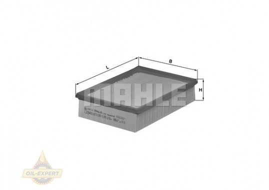 Mahle/knecht Фильтр воздушный MAHLE/KNECHT LX 343 - Картинка 2