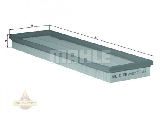 Mahle/knecht Фильтр воздушный MAHLE/KNECHT LX 2093 - Картинка 2