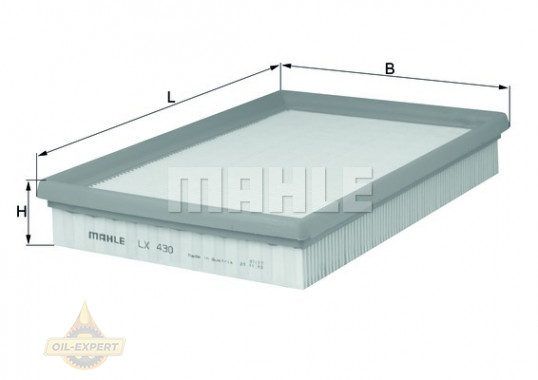Mahle/knecht Фільтр повітряний MAHLE/KNECHT LX 430 - Заображення 2