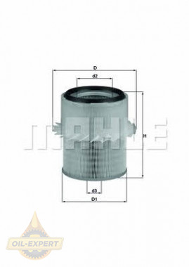 Mahle/knecht Фильтр воздушный MAHLE/KNECHT LX 673 - Картинка 1