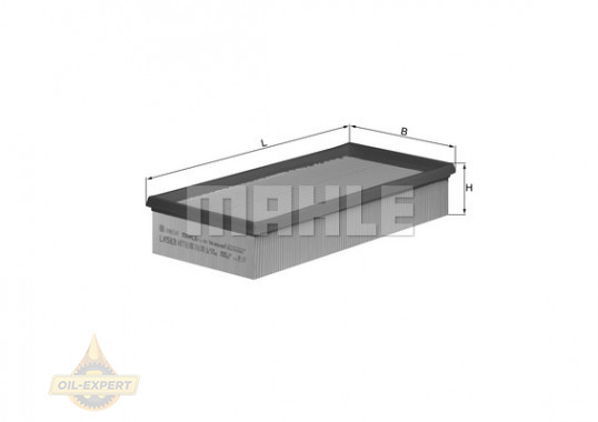 Mahle/knecht Фільтр повітряний MAHLE/KNECHT LX 583 - Заображення 2