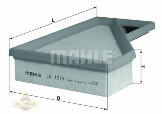 Mahle/knecht Фильтр воздушный MAHLE/KNECHT LX 1213 - Картинка 1