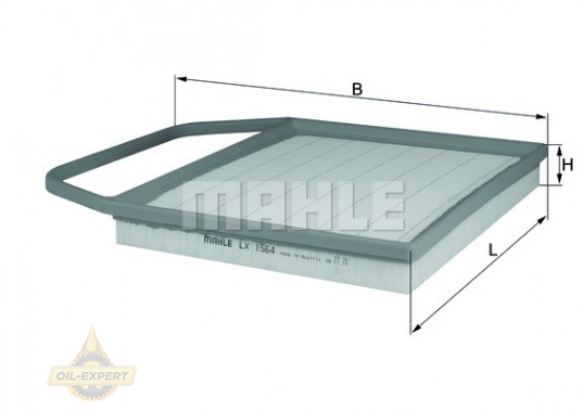 Mahle/knecht Фильтр воздушный MAHLE/KNECHT LX 1564 - Картинка 2