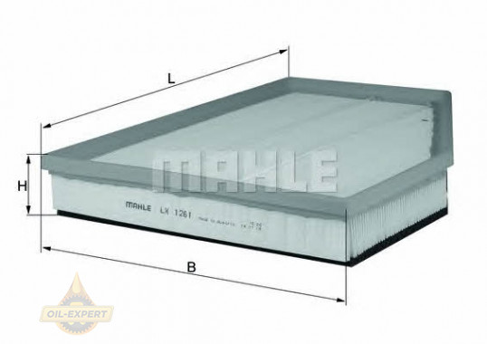 Mahle/knecht Фильтр воздушный MAHLE/KNECHT LX 1261 - Картинка 1