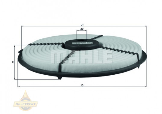 Mahle/knecht Фільтр повітряний MAHLE/KNECHT LX 729 - Заображення 2