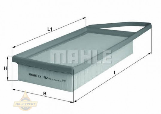 Mahle/knecht Фильтр воздушный MAHLE/KNECHT LX 1282 - Картинка 1