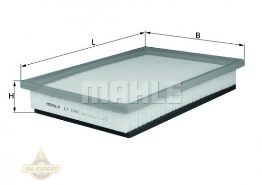 Mahle/knecht Фильтр воздушный MAHLE/KNECHT LX 1000 - Картинка 2