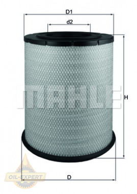 Mahle/knecht Фильтр воздушный MAHLE/KNECHT LX 1587 - Картинка 2