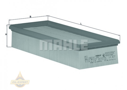 Mahle/Knecht Фильтр воздушный MAHLE/KNECHT LX 477 - Картинка 2