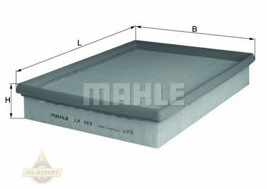 Mahle/knecht Фильтр воздушный MAHLE/KNECHT LX 443 - Картинка 1