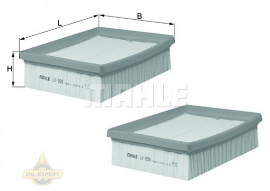 Mahle/Knecht Фильтр воздушный MAHLE/KNECHT LX 925/S - Картинка 2