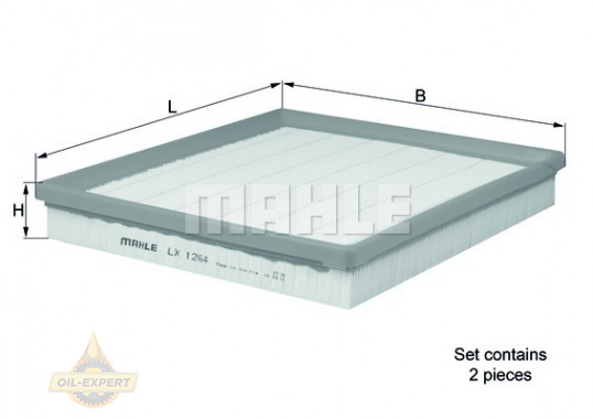 Mahle/knecht Фильтр воздушный MAHLE/KNECHT LX 1264/S - Картинка 2
