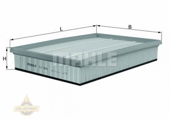 Mahle/Knecht Фильтр воздушный MAHLE/KNECHT LX 688 - Картинка 1