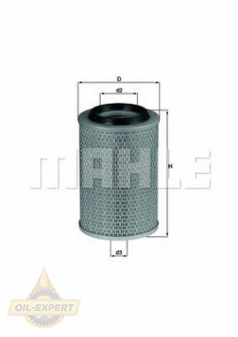 Mahle/Knecht Фильтр воздушный MAHLE/KNECHT LX 496 - Картинка 1