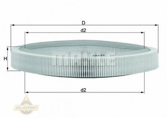 Mahle/knecht Фильтр воздушный MAHLE/KNECHT LX 65 - Картинка 2