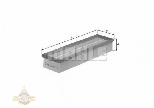 Mahle/knecht Фильтр воздушный MAHLE/KNECHT LX 617 - Картинка 1