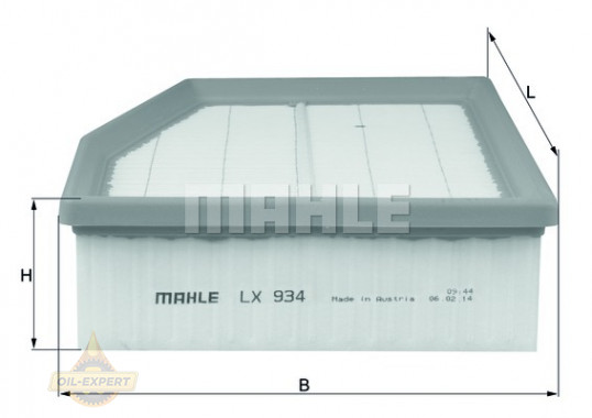 Mahle/knecht Фільтр повітряний MAHLE/KNECHT LX 934 - Заображення 2