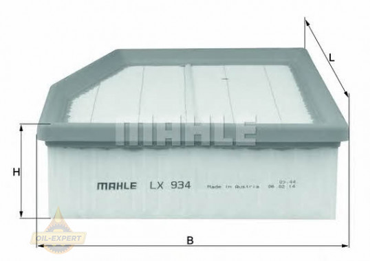 Mahle/knecht Фільтр повітряний MAHLE/KNECHT LX 934 - Заображення 1