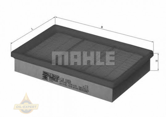 Mahle/knecht Фильтр воздушный MAHLE/KNECHT LX 1053 - Картинка 1