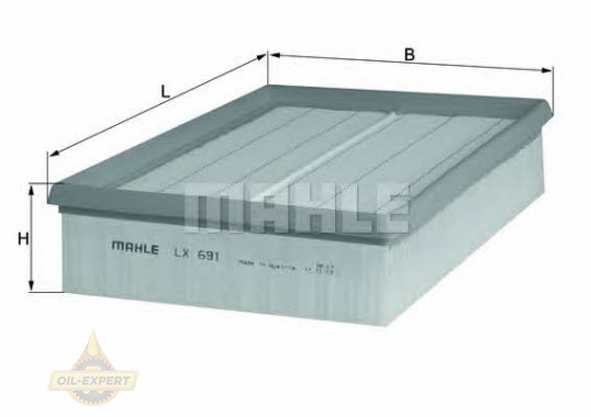 Mahle/knecht Фильтр воздушный MAHLE/KNECHT LX 691 - Картинка 1