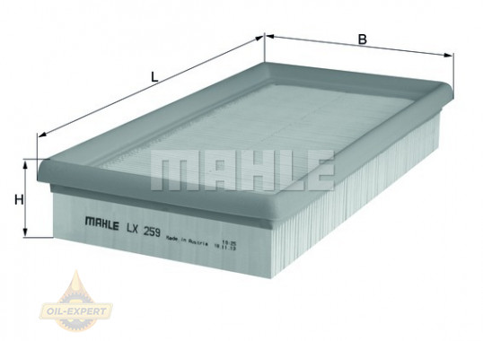 Mahle/knecht Фильтр воздушный MAHLE/KNECHT LX 259 - Картинка 3